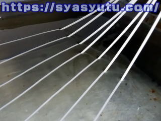 水槽（樹脂の冷却）